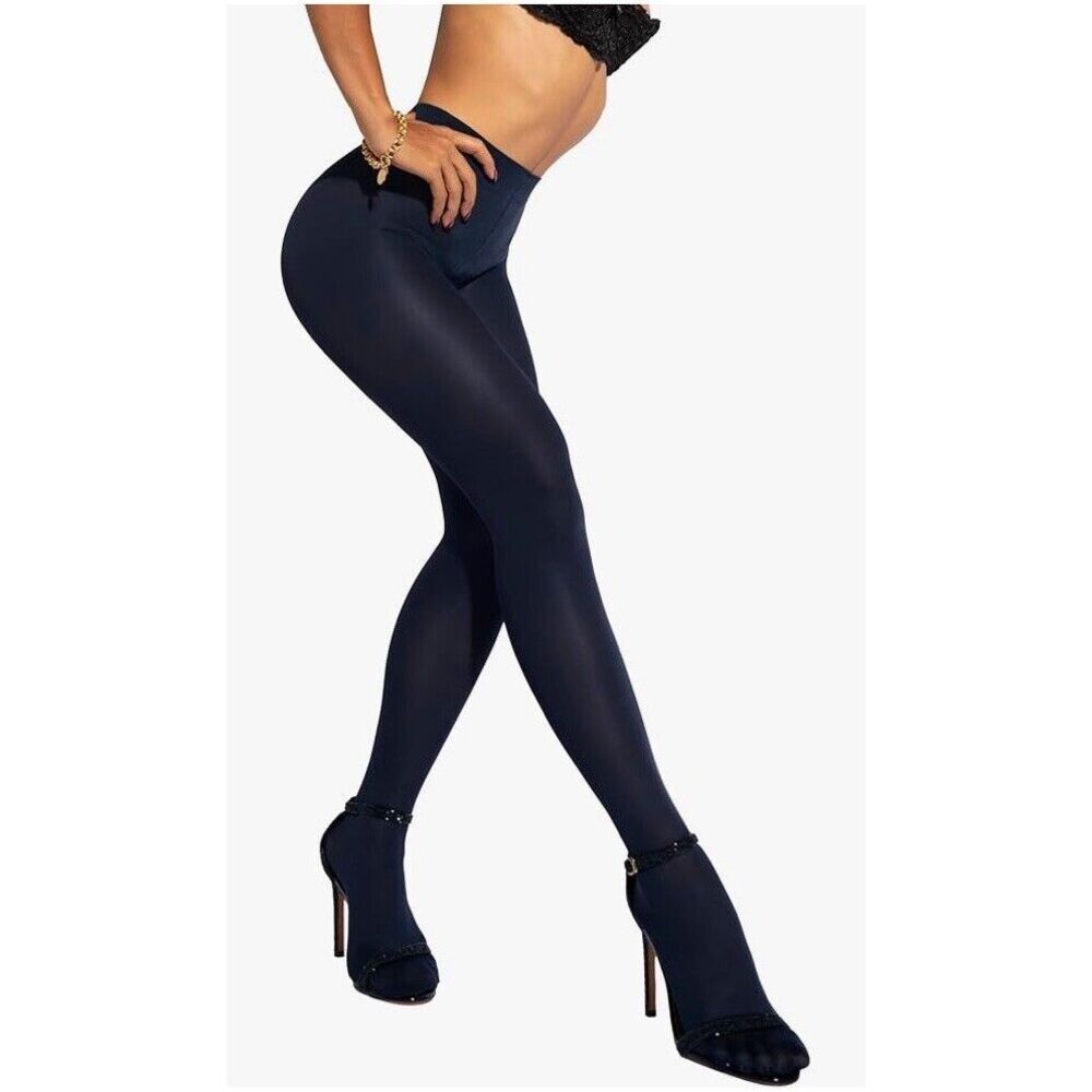 Sofsy Opaque Tights Pantyhose Italy Matte High Waist Black 40 Den Size 2-S New